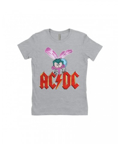 AC/DC Ladies' Boyfriend T-Shirt | Fly On The Wall Concert Tour Poster Shirt $8.98 Shirts