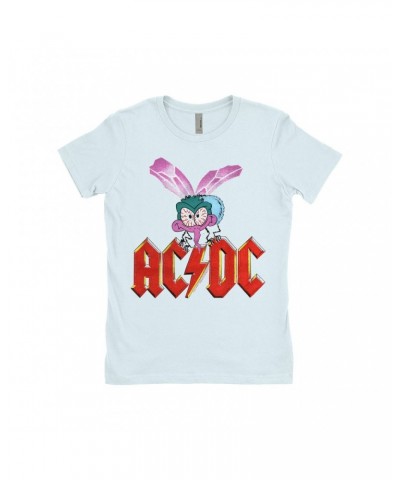 AC/DC Ladies' Boyfriend T-Shirt | Fly On The Wall Concert Tour Poster Shirt $8.98 Shirts