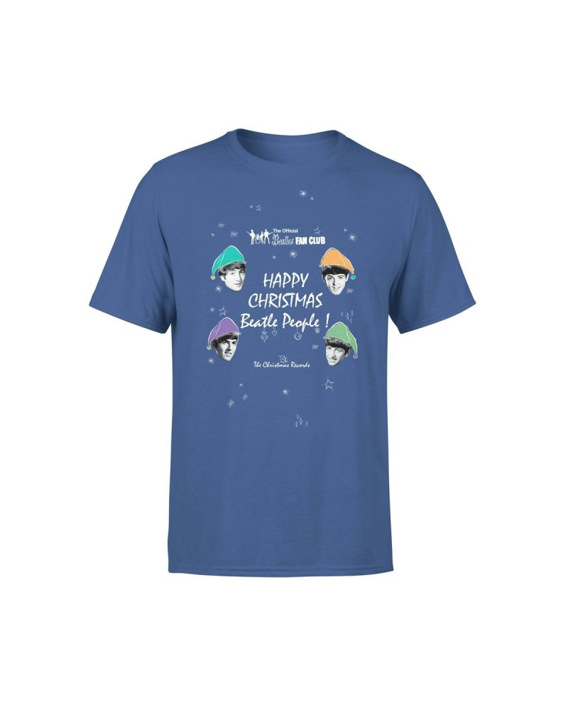 The Beatles Happy Christmas Blue T-Shirt $11.10 Shirts