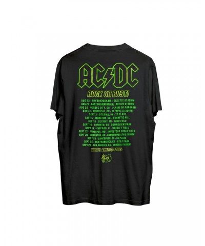 AC/DC Black LIVE 2015 dates T-shirt $5.43 Shirts