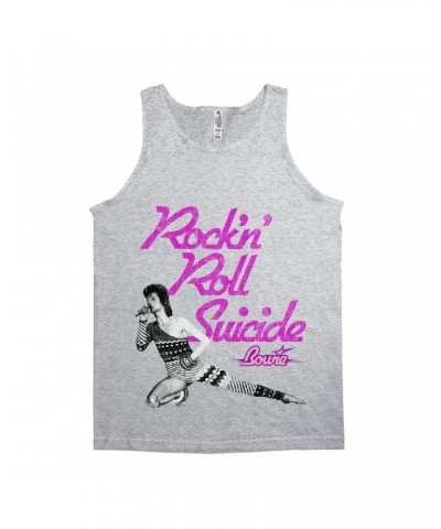 David Bowie Unisex Tank Top | Rock N' Roll Suicide Distressed Shirt $10.98 Shirts