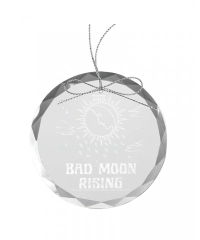 Creedence Clearwater Revival Bad Moon Rising Round Laser-Etched Glass Ornament $4.80 Decor