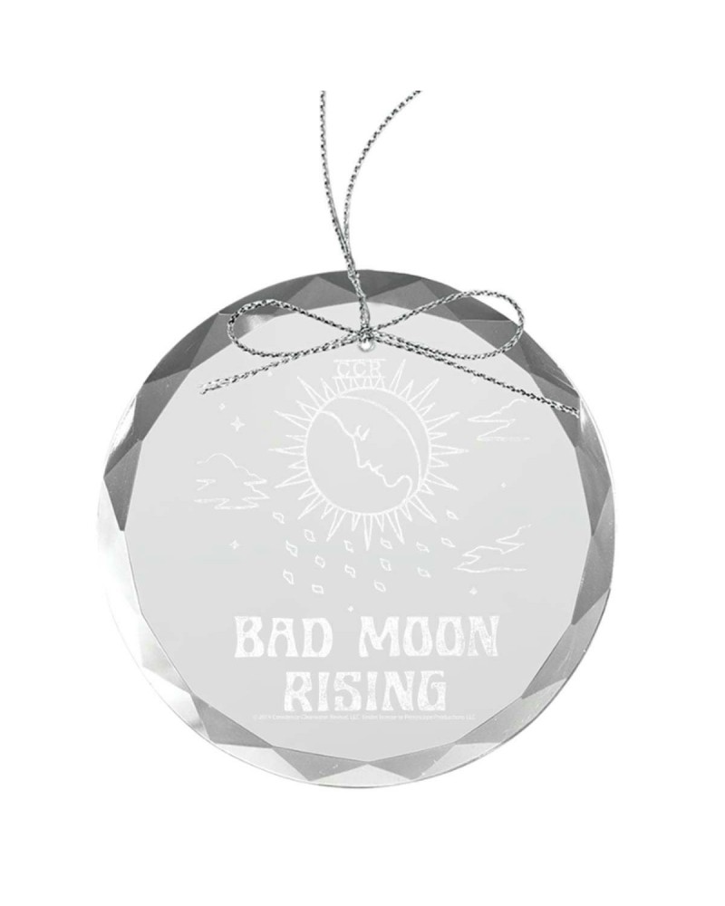 Creedence Clearwater Revival Bad Moon Rising Round Laser-Etched Glass Ornament $4.80 Decor