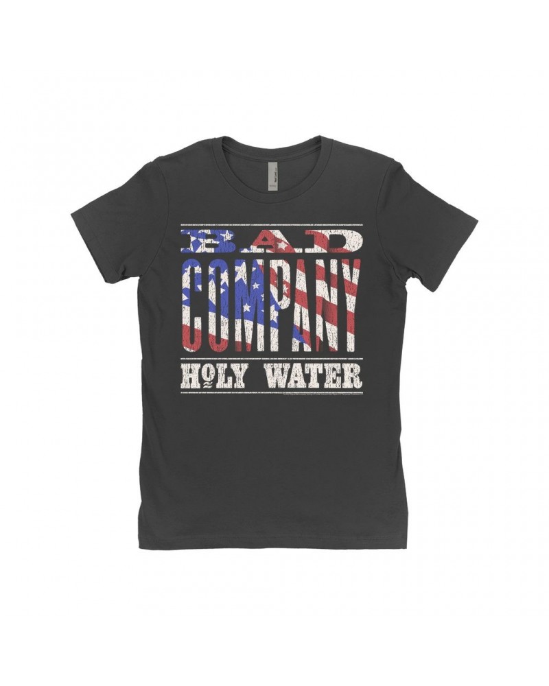 Bad Company Ladies' Boyfriend T-Shirt | Patriotic Holy Water Design Shirt $11.98 Shirts