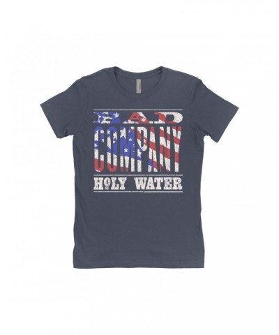 Bad Company Ladies' Boyfriend T-Shirt | Patriotic Holy Water Design Shirt $11.98 Shirts