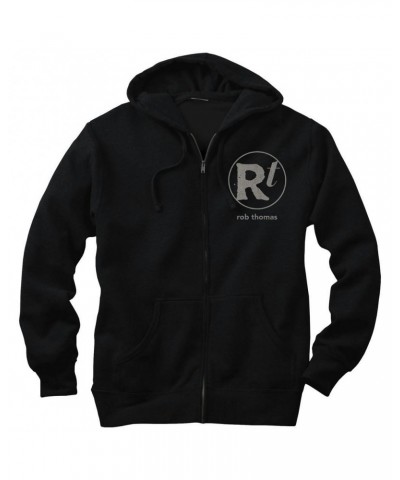 Rob Thomas Black RT Logo Zip Hoodie $19.48 Sweatshirts