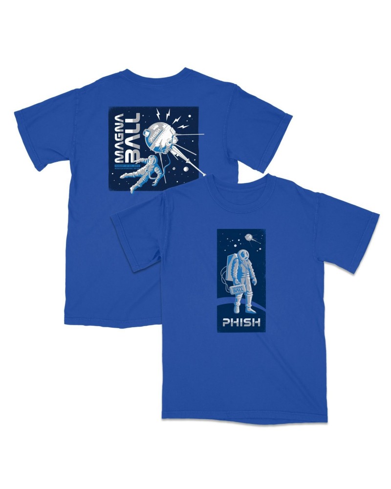 Phish Magnaball Spacewalk Tee on Royal Blue $13.00 Shirts