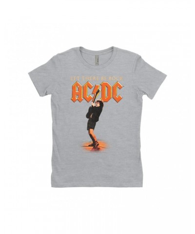 AC/DC Ladies' Boyfriend T-Shirt | Let There Be Rock Album Image Distressed Shirt $9.98 Shirts