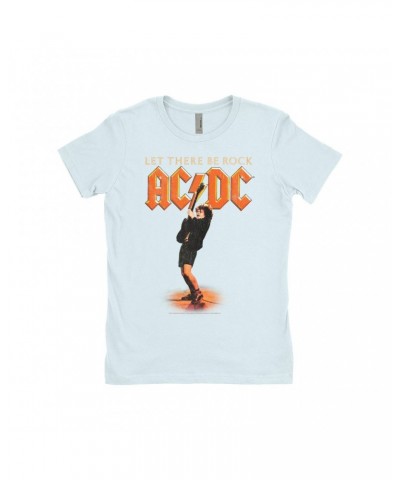 AC/DC Ladies' Boyfriend T-Shirt | Let There Be Rock Album Image Distressed Shirt $9.98 Shirts