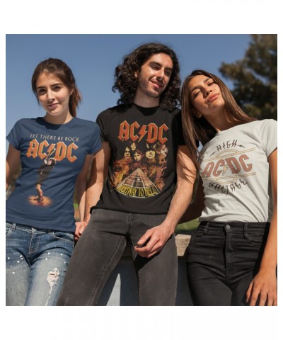 AC/DC Ladies' Boyfriend T-Shirt | Let There Be Rock Album Image Distressed Shirt $9.98 Shirts