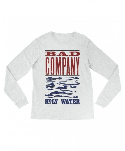 Bad Company Long Sleeve Shirt | Holy Water Red Blue Album Design Shirt $14.08 Shirts