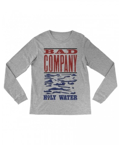 Bad Company Long Sleeve Shirt | Holy Water Red Blue Album Design Shirt $14.08 Shirts