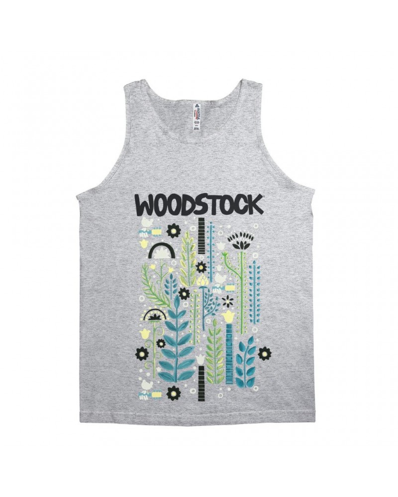 Woodstock Unisex Tank Top | Floral Folk Pattern Shirt $12.48 Shirts