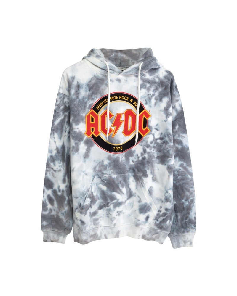 AC/DC Circle Logo Black Ice Tie Dye Hoodie $6.48 Sweatshirts