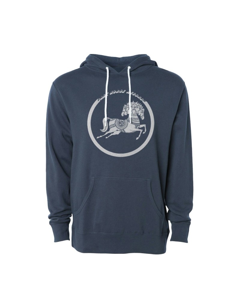 George Harrison Blue Dark Horse Records Pullover Hoodie $22.00 Sweatshirts