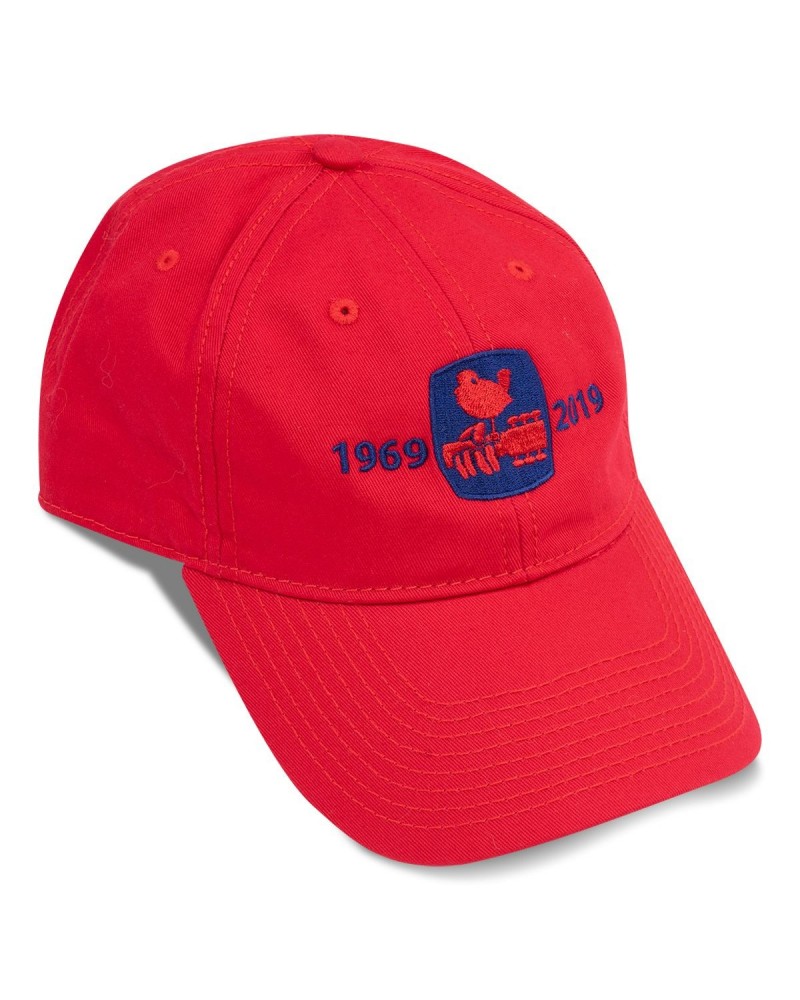 Woodstock 50th Anniversary Red Twill Cap $12.67 Hats