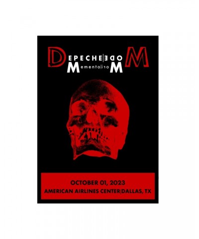 Depeche Mode Memento Mori Tour 2023 Dallas Screen Print Poster Limited Edition $16.00 Decor