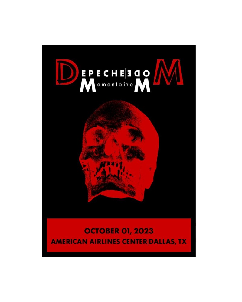 Depeche Mode Memento Mori Tour 2023 Dallas Screen Print Poster Limited Edition $16.00 Decor