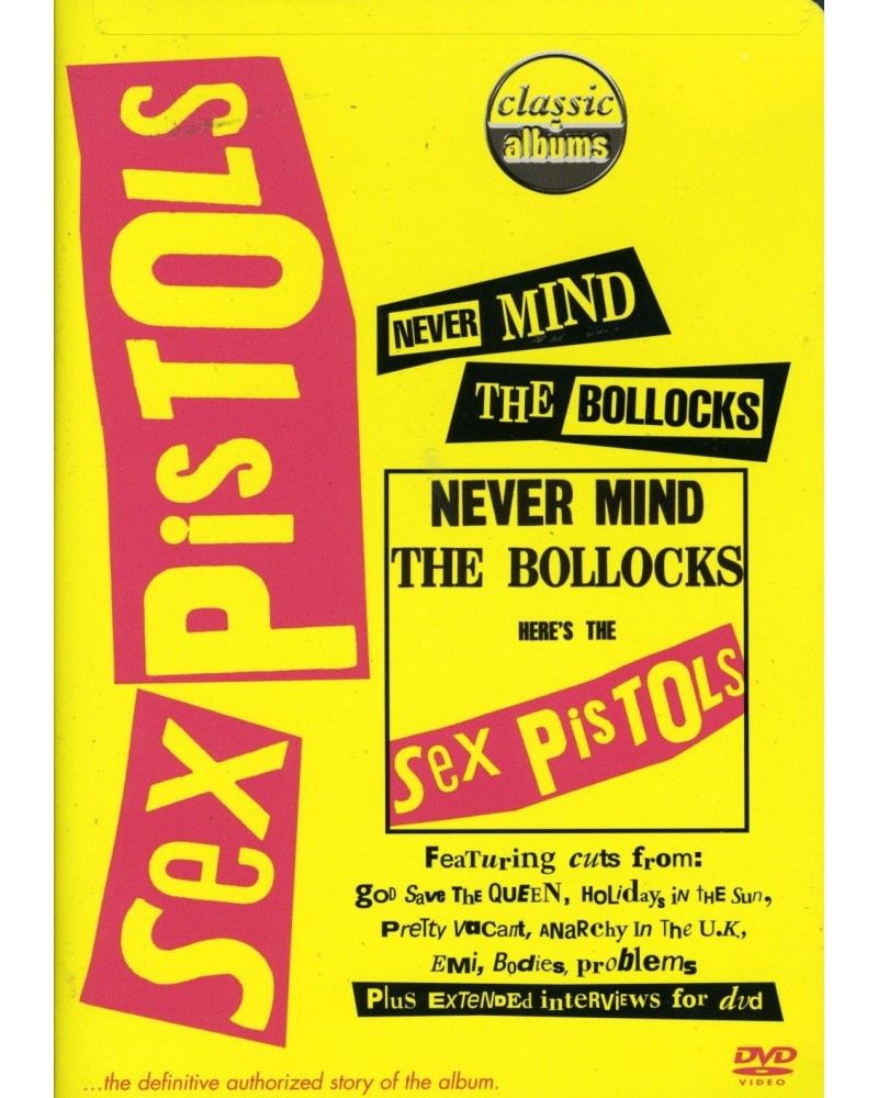 Sex Pistols NEVER MIND THE BULLOCKS DVD $4.25 Videos