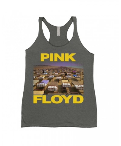 Pink Floyd Ladies' Tank Top | A Momentary Lapse of Reason Beds Yellow Logo Shirt $8.97 Shirts