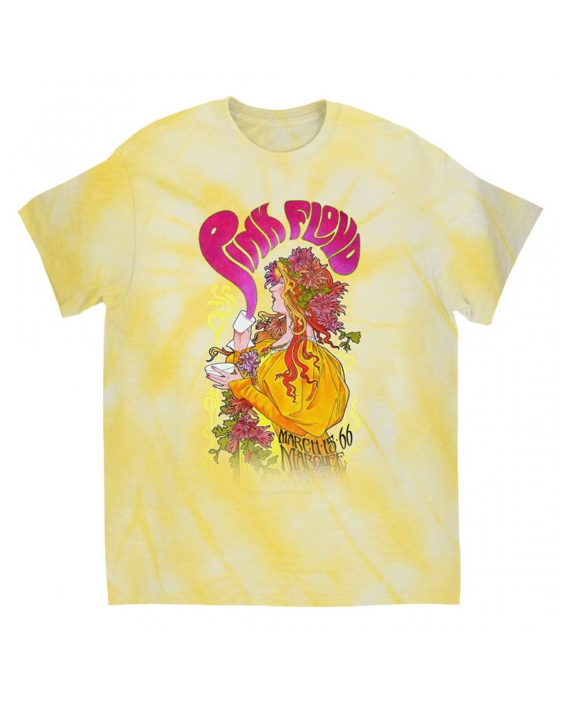 Pink Floyd T-Shirt | Marquee London 1966 Promotion Image Tie Dye Shirt $11.86 Shirts