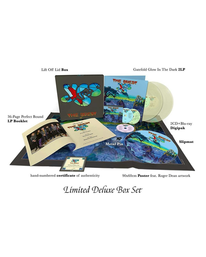 Yes QUEST (LTD/DELUXE/2LP/2CD/BLU-RAY BOX SET) (Vinyl) $39.75 Vinyl