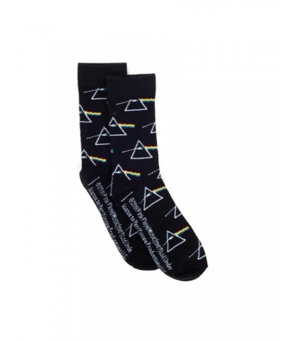 Pink Floyd The Dark Side Of The Moon Black Logo Socks $6.30 Footware