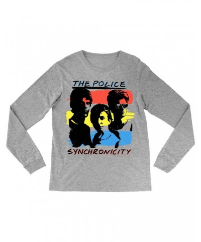 The Police Long Sleeve Shirt | Synchronicity Colorful Album Design Shirt $10.48 Shirts