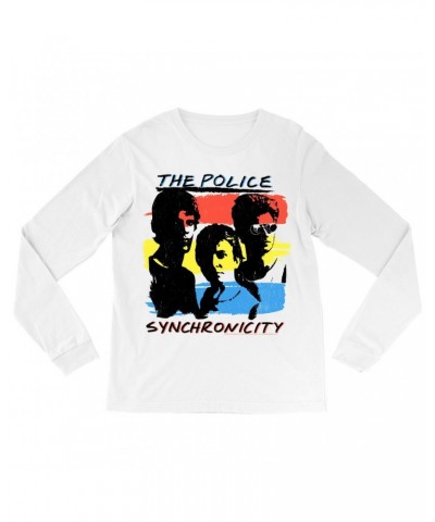 The Police Long Sleeve Shirt | Synchronicity Colorful Album Design Shirt $10.48 Shirts