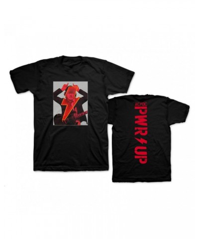 AC/DC Angus Devil Frame Black T-Shirt $10.75 Shirts