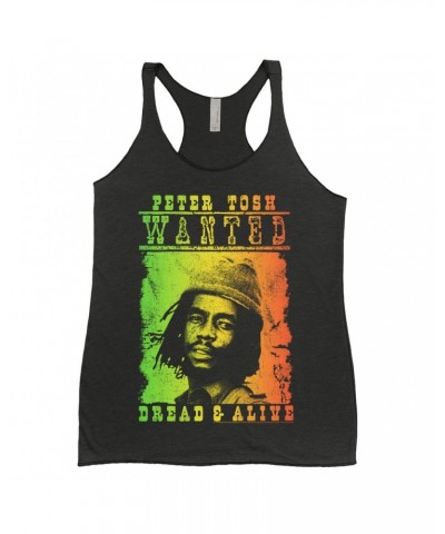 Peter Tosh Ladies' Tank Top | Rainbow Ombre Dread & Alive Shirt $11.29 Shirts