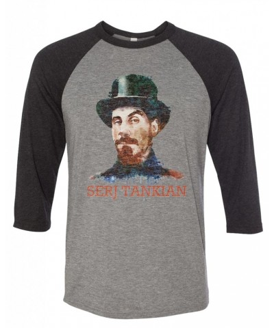 Serj Tankian Women's | Watercolor Portrait | 3/4 Sleeve Baseball Tee $14.40 Shirts